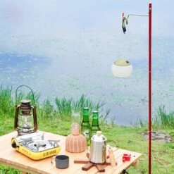 SUNDICK Support De Lampe Pliable En Alliage D'Aluminium D'Eclairage De Camping Exterieur Portable Avec Prise De Terre Rouge -Pas Cher Réchaud Boutique 28358105 3