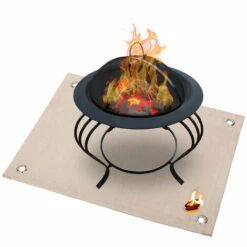 ASUPERMALL Couverture Anti-Feu De Camping En Plein Air, Coussin Isolant En Fibre De Verre, Kaki 60 * 80Cm -Pas Cher Réchaud Boutique 30197259 3