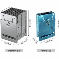 ASUPERMALL Poele A Bois Pliant, Seche-Cheveux, Kit De Scie A Fil, Mini Gril Et Sac A Dos -Pas Cher Réchaud Boutique 31044165 5