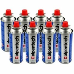 Pack De 8 Cartouches Gaz ALPENTECH 227g Butane Bouteille De Gaz UN2037 Bonbonne Pour Réchauds Et Désherbeurs Thermiques