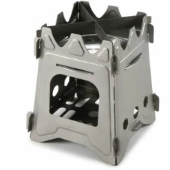 Rechaud D'exterieur, Poele A Bois D'epissure En Titane Lixada + Plateau A Alcool En Acier Inoxydable