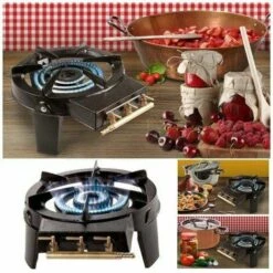 BETTERLIFE Réchaud à Gaz En Fonte 3 Robinets Laiton -Pas Cher Réchaud Boutique 33436118 4