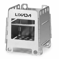 Lixada WS006 Carte De Credit Petit Rechaud. Sac En Tissu Noir. Sac Ziplock 16 * 14