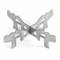 HAPPYSHOPPING Rechaud D'exterieur, Support Papillon En Acier Inoxydable. Avec Anneau De Fixation Chaine - Support Papillon En Acier Inoxydable. Avec Anneau De Fixation Chaine