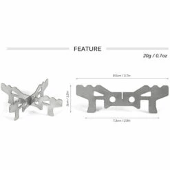 HAPPYSHOPPING Rechaud D'exterieur, Support Papillon En Acier Inoxydable. Avec Anneau De Fixation Chaine - Support Papillon En Acier Inoxydable. Avec Anneau De Fixation Chaine -Pas Cher Réchaud Boutique 33481420 5