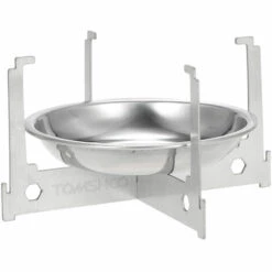 Rechaud A Alcool Vaporise TOMSHOO Avec Cadre De Support, Plateau A Vin