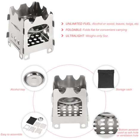 Poele D'exterieur Lixada, Poele A Bois Avec Bac A Alcool HWL-06 - Poele A Bois Avec Bac A Alcool HWL-06 5 Poele D'exterieur Lixada, Poele A Bois Avec Bac A Alcool HWL-06 - Poele A Bois Avec Bac A Alcool HWL-06 – Image 3