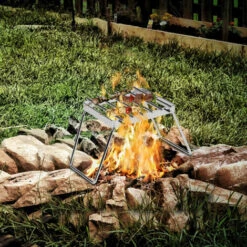 ASUPERMALL Support Carre De Cuisiniere A Cafe Pliable, Gril De Feu De Camp Multifonctionnel En Acier Inoxydable -Pas Cher Réchaud Boutique 33716986 4