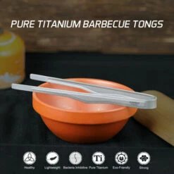LIXADA Pince En Titane Clip Outil De Barbecue, Batterie De Cuisine De Voyage De Camping En Plein Air Portable, Grand -Pas Cher Réchaud Boutique 34049950 2