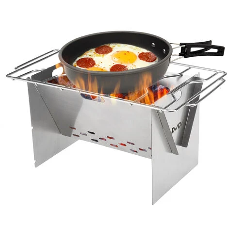 LIXADA Rechaud A Bois De Camping, Rechaud A Dos En Acier Inoxydable Pliant Portable Exterieur Avec Ustensiles De Cuisson Et Soufflet 5 LIXADA Rechaud A Bois De Camping, Rechaud A Dos En Acier Inoxydable Pliant Portable Exterieur Avec Ustensiles De Cuisson Et Soufflet – Image 3