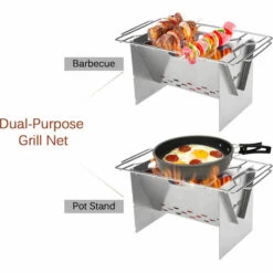 LIXADA Rechaud A Bois De Camping, Rechaud A Dos En Acier Inoxydable Pliant Portable Exterieur Avec Ustensiles De Cuisson Et Soufflet 11 LIXADA Rechaud A Bois De Camping, Rechaud A Dos En Acier Inoxydable Pliant Portable Exterieur Avec Ustensiles De Cuisson Et Soufflet -Pas Cher Réchaud Boutique 34530830 5