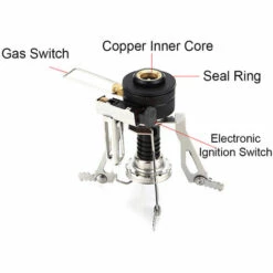 HAPPYSHOPPING Mini Bruleur, Bruleur A Reservoir De Gaz Plat, Bruleur Antilope, Ceinture Portable Speciale Camping Avec Allumage Automatique -Pas Cher Réchaud Boutique 35022279 4