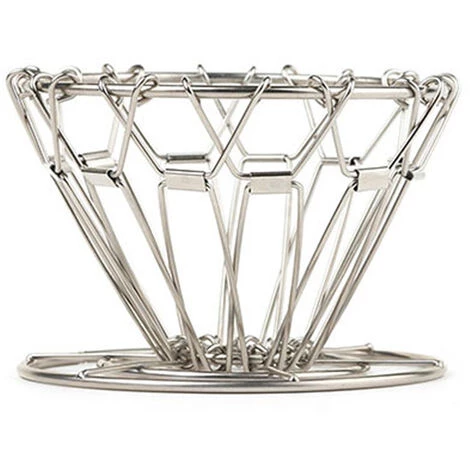 ASUPERMALL Porte-Filtre A Cafe En Acier Inoxydable Pliable, Adapte Au Camping, Sac A Dos De Randonnee, Voyage En Famille, Argent 7 ASUPERMALL Porte-Filtre A Cafe En Acier Inoxydable Pliable, Adapte Au Camping, Sac A Dos De Randonnee, Voyage En Famille, Argent – Image 5