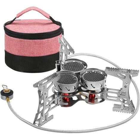 ASUPERMALL 8000W Rechaud De Camping Coupe-Vent Pliable Rechaud De Randonnee Pour Camping En Plein Air Randonnee Voyage, Set 1 3 ASUPERMALL 8000W Rechaud De Camping Coupe-Vent Pliable Rechaud De Randonnee Pour Camping En Plein Air Randonnee Voyage, Set 1