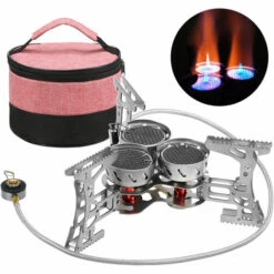 ASUPERMALL 8000W Rechaud De Camping Coupe-Vent Pliable Rechaud De Randonnee Pour Camping En Plein Air Randonnee Voyage, Set 1 8 ASUPERMALL 8000W Rechaud De Camping Coupe-Vent Pliable Rechaud De Randonnee Pour Camping En Plein Air Randonnee Voyage, Set 1 -Pas Cher Réchaud Boutique 37663533 2