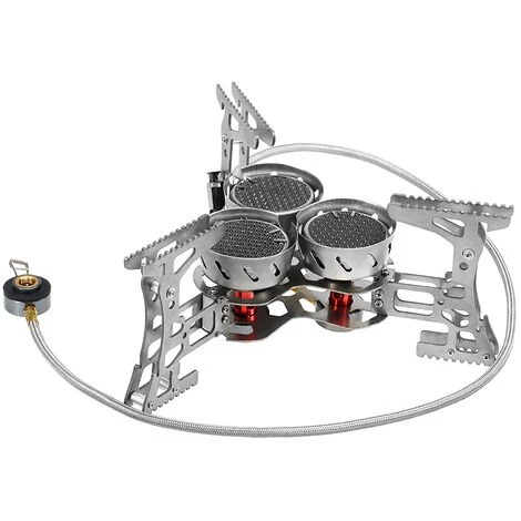 ASUPERMALL 8000W Rechaud De Camping Coupe-Vent Pliable Rechaud De Randonnee Pour Camping En Plein Air Randonnee Voyage, Set 1 6 ASUPERMALL 8000W Rechaud De Camping Coupe-Vent Pliable Rechaud De Randonnee Pour Camping En Plein Air Randonnee Voyage, Set 1 – Image 4