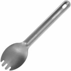 ASUPERMALL Vaisselle Portable Ultralegere En Titane Spork Camping En Plein Air Randonnee Pique-Nique, Fourchette Et Cuillere En Titane
