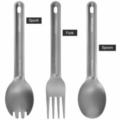 ASUPERMALL Vaisselle Portable Ultralegere En Titane Spork Camping En Plein Air Randonnee Pique-Nique, Fourchette Et Cuillere En Titane -Pas Cher Réchaud Boutique 37957404 4