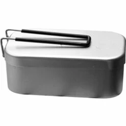 ASUPERMALL Boite A Lunch En Aluminium, Boite A Collations Portable, Boite A Lunch De Camping 800 Ml, Seulement 1 Boite A Lunch, Argent