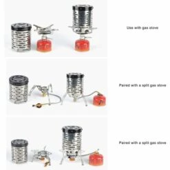 ECHOO Camping En Plein Air Chauffage Rechaud Mini Portable Hotte Poêle Équipement De Chauffage Adaptateur Pour Les Activités En Plein Air Et Le Chauffage Dans La Tente -Pas Cher Réchaud Boutique 39495091 3