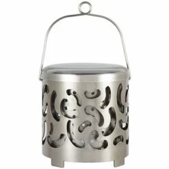 ASUPERMALL Mini Chauffage Exterieur Portable En Acier Inoxydable Camping Poele Tente Couverture Chauffante Pour Randonnee Randonnee Voyage, Argent