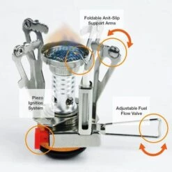BEARSU Réchaud De Camping,Réchaud Portable, Cuisinière À Gaz Camping Gaz Avec Coffret De Rangement Pour Camping Pique-Nique Cuisine De Plein Air -Pas Cher Réchaud Boutique 41433700 4