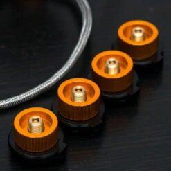 ELLE 2 Pièces Petit Adaptateur De Réchaud De Camping,Adaptateur De Bouteille De Gaz,Adaptateur De Buse De Cartouche De Vanne De Gaz Pour Cuisinière à Gaz,réchaud De Camping -Pas Cher Réchaud Boutique 43908344 2