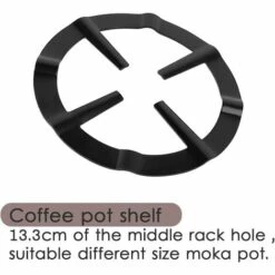 Universal Wok Support Anneau De Fer Poêle Anneau D'adaptation En Fonte Support De Pan De Wok Soutien Pour Table De Cuisson Gaz 13.3*13.3cm Fontainebleau 2Pcs Noir -Pas Cher Réchaud Boutique 44558993 3