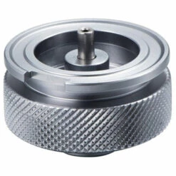 Adaptateur Gaz Convertisseur Camping Cuisinière Connexion Gaz Bouteille Adaptateur Pour Pique-Nique En Plein Air Randonnée Trekking Intérieur 4*4*3cm Fontainebleau Argent