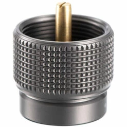 CAMPINGMOON Adaptateur De Reservoir De Carburant Au Propane 1L Lindal Valve De Sortie Convertisseur De Reservoir De Rechaud De Camping, Argent