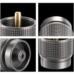 CAMPINGMOON Adaptateur De Reservoir De Carburant Au Propane 1L Lindal Valve De Sortie Convertisseur De Reservoir De Rechaud De Camping, Argent -Pas Cher Réchaud Boutique 44630620 3