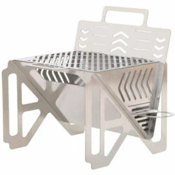 ASUPERMALL Rechaud De Camping Ultra-Leger Pliant Poele A Bois Rechaud De Randonnee Rechaud De Camping En Acier Inoxydable Avec Sac De Rangement Pour Camping En Plein Air Pique-Nique Randonnee Barbecue, Taille S