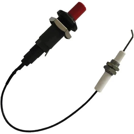 Lot De 2 Allumages Piézoélectriques Pour Barbecue à Gaz - Avec Bouton Poussoir - Électrode En Céramique Universelle Filetée - 30 Cm GrooFoo 6 Lot De 2 Allumages Piézoélectriques Pour Barbecue à Gaz - Avec Bouton Poussoir - Électrode En Céramique Universelle Filetée - 30 Cm GrooFoo – Image 4