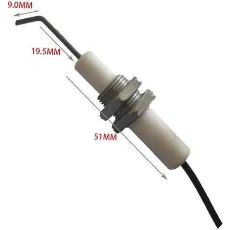 Lot De 2 Allumages Piézoélectriques Pour Barbecue à Gaz - Avec Bouton Poussoir - Électrode En Céramique Universelle Filetée - 30 Cm GrooFoo 7 Lot De 2 Allumages Piézoélectriques Pour Barbecue à Gaz - Avec Bouton Poussoir - Électrode En Céramique Universelle Filetée - 30 Cm GrooFoo – Image 5