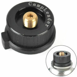 ASUPERMALL 1Pcs Adaptateur De Rechaud De Camping Adaptateur De Propane Valve Lindal Adaptateur De Bidon De Butane Cylindre Convertisseur De Cartouche De Gaz, Noir -Pas Cher Réchaud Boutique 47935801 2