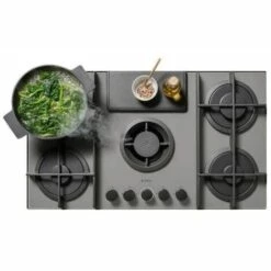 Plaque De Cuisson Gaz Avec Hotte Intégrée Elica NIKOLATESLA FLAME 88cm GRIS- Recyclage - Gris -Pas Cher Réchaud Boutique 49591114 2