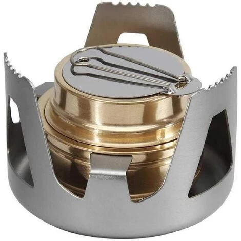 Brûleur De Cuisinière à Alcool En Laiton Robuste Avec Couvercle De Support En Alliage D'aluminium Pour Camping En Plein Air Randonnée Sac à Dos Cuisson Portable Gris Clair,Irisfr 3 Brûleur De Cuisinière à Alcool En Laiton Robuste Avec Couvercle De Support En Alliage D'aluminium Pour Camping En Plein Air Randonnée Sac à Dos Cuisson Portable Gris Clair,Irisfr