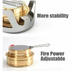 Brûleur De Cuisinière à Alcool En Laiton Robuste Avec Couvercle De Support En Alliage D'aluminium Pour Camping En Plein Air Randonnée Sac à Dos Cuisson Portable Gris Clair,Irisfr 10 Brûleur De Cuisinière à Alcool En Laiton Robuste Avec Couvercle De Support En Alliage D'aluminium Pour Camping En Plein Air Randonnée Sac à Dos Cuisson Portable Gris Clair,Irisfr -Pas Cher Réchaud Boutique 50942306 4