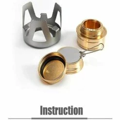 Brûleur De Cuisinière à Alcool En Laiton Robuste Avec Couvercle De Support En Alliage D'aluminium Pour Camping En Plein Air Randonnée Sac à Dos Cuisson Portable Gris Clair,Irisfr 11 Brûleur De Cuisinière à Alcool En Laiton Robuste Avec Couvercle De Support En Alliage D'aluminium Pour Camping En Plein Air Randonnée Sac à Dos Cuisson Portable Gris Clair,Irisfr -Pas Cher Réchaud Boutique 50942306 5