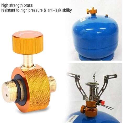 Adaptateur De Cylindre à Gaz, Adaptateur De Réservoir De Gaz Adaptateur De Brûleurs De Réservoir De Gaz Pour Réchaud De Camping Extérieur,Irisfr 5 Adaptateur De Cylindre à Gaz, Adaptateur De Réservoir De Gaz Adaptateur De Brûleurs De Réservoir De Gaz Pour Réchaud De Camping Extérieur,Irisfr – Image 3