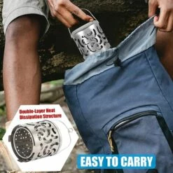 Chauffage , Camping Chauffe, Portable Chauffage Couvercle -Mini Réchaud Chauffage Poêle Tente Cuisinière, Chauffage Gaz Camping, Équipement Chaud Pour La Randonnée En Camping En Plein Air，Irisfr -Pas Cher Réchaud Boutique 50942711 4