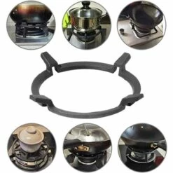 Adaptateur Wok Gaz Anneau Wok Support, Support Antidérapant, Anneau De Fixation Wok Anneau Support Anneau De Fixation Pour Brûleurs à Gaz, Cuisinières, Ustensiles De Cuisine, Gaz Poêle Accessoires，Irisfr -Pas Cher Réchaud Boutique 50943333 5