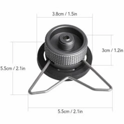 Tête De Conversion De Réservoir à Gaz En Alliage D'aluminium Accessoires De Camping Réchaud Pour Carburant IPB Pique-nique Barbecue，Irisfr -Pas Cher Réchaud Boutique 50943391 4