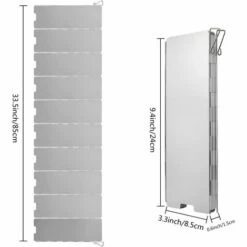 SUPERMARKET Pare-Vent Pliable Rechaud 10 Pièces, Pare-Vent De Camping Pour Le Camping Et La Randonnée,Superma -Pas Cher Réchaud Boutique 51013855 3