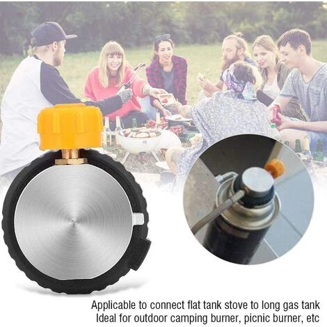Adaptateur De Réchaud De Camping Adaptateur De Bouteille De Réservoir De Gaz De Brûleur Portable Pour Le Camping Picnic BBQ Macaron 7 Adaptateur De Réchaud De Camping Adaptateur De Bouteille De Réservoir De Gaz De Brûleur Portable Pour Le Camping Picnic BBQ Macaron – Image 5