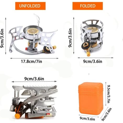 Réchaud De Camping, Portable Et Pliable Mini Réchaud Gaz, Coupe-Vent Et Avec Allumage Piézo-électrique, Brûleur Camping Stove Pour Randonnée/Outdoor/Pique-Nique Macaron 4 Réchaud De Camping, Portable Et Pliable Mini Réchaud Gaz, Coupe-Vent Et Avec Allumage Piézo-électrique, Brûleur Camping Stove Pour Randonnée/Outdoor/Pique-Nique Macaron – Image 2