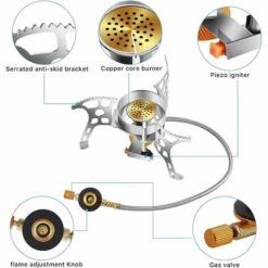 Réchaud De Camping, Portable Et Pliable Mini Réchaud Gaz, Coupe-Vent Et Avec Allumage Piézo-électrique, Brûleur Camping Stove Pour Randonnée/Outdoor/Pique-Nique Macaron 9 Réchaud De Camping, Portable Et Pliable Mini Réchaud Gaz, Coupe-Vent Et Avec Allumage Piézo-électrique, Brûleur Camping Stove Pour Randonnée/Outdoor/Pique-Nique Macaron -Pas Cher Réchaud Boutique 51168081 3