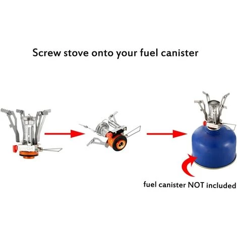 CADEAU Mini Réchaud à Gaz Portable Léger Pliable Pour Camping Randonnée Plein Air Camping 6 CADEAU Mini Réchaud à Gaz Portable Léger Pliable Pour Camping Randonnée Plein Air Camping – Image 4