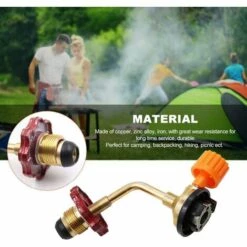 Adaptateur De Recharge De Propane Pour Réservoir De Gaz, Connecteur De Bouteille De Propane, Adaptateur De Connecteur De Recharge Pour Gaz De Recharge Haute Pression Pour Grille De Camping,Starlight -Pas Cher Réchaud Boutique 51215883 5