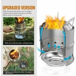 VERSAILLESFR Réchaud De Camping Pliable Petit Poêle Portable En Acier Inoxydable Pour Barbecue Randonnée Camping Pique-Nique -Versailles -Pas Cher Réchaud Boutique 51243992 3